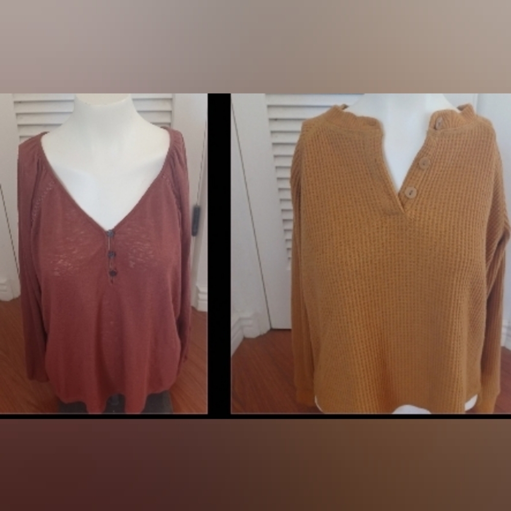 Lot of 2 Old Navy Women Sweater Top Cozy L M Casual Office work soft
